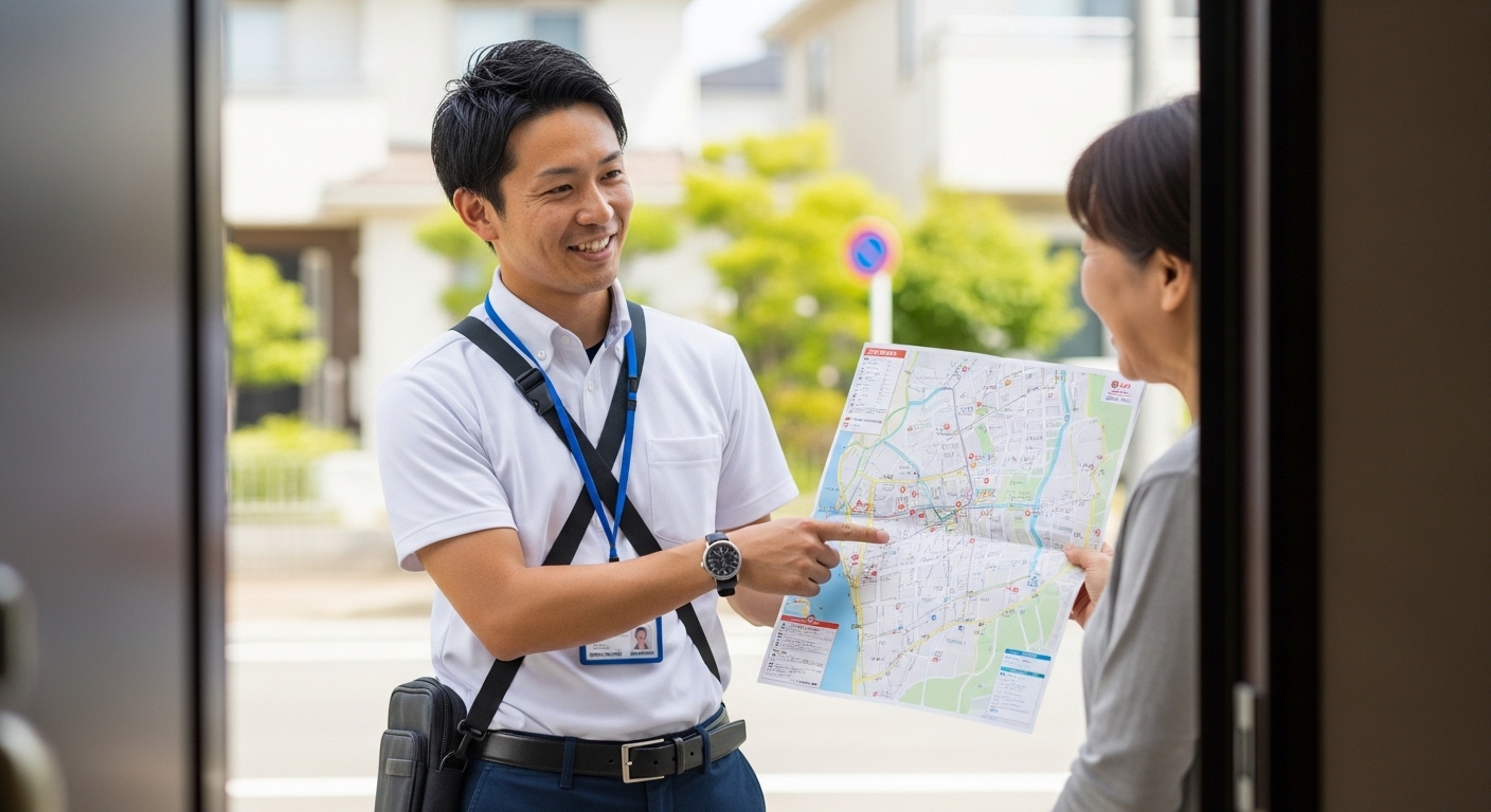 営業コンサルティングの訪問営業シーン