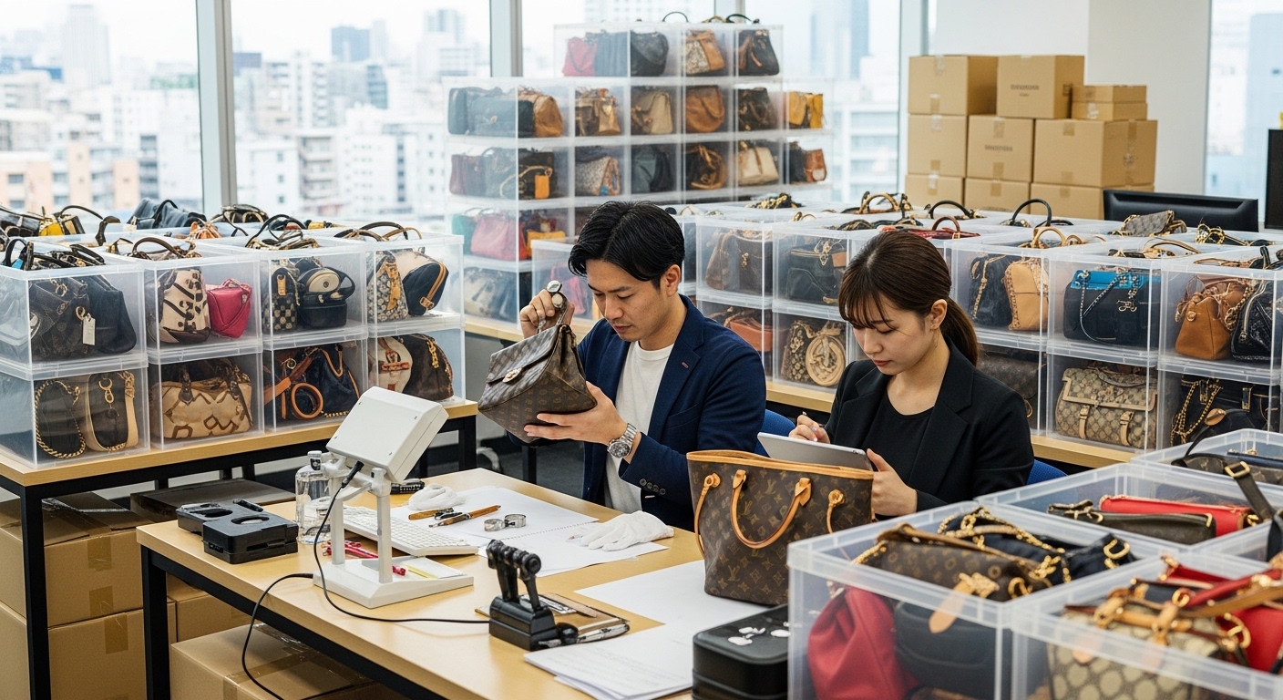 リユース買取の査定シーン